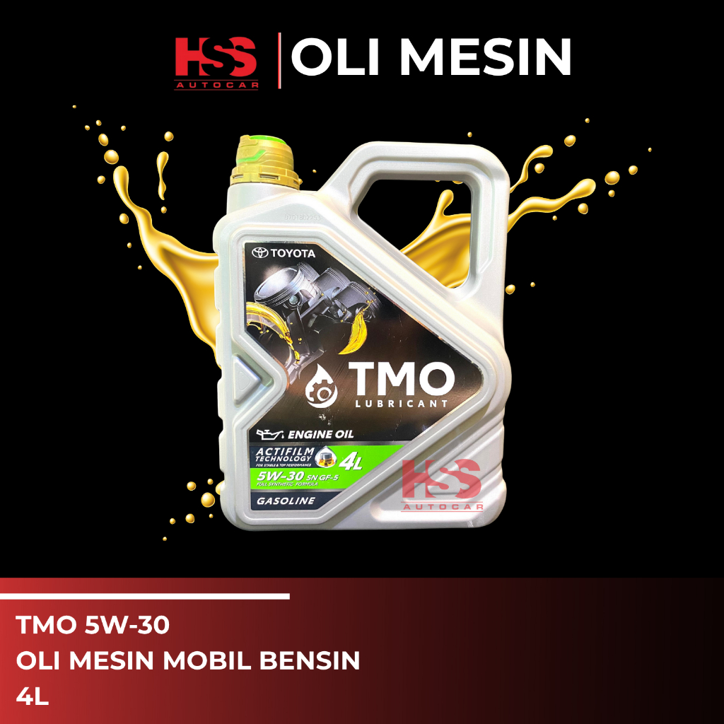 Oli Mesin TMO 5W-30 Toyota SN GF-5 4L Full Synthetic Formula/Oli Mesin TMO 5W-30 4L/ OLI TMO 5W-30