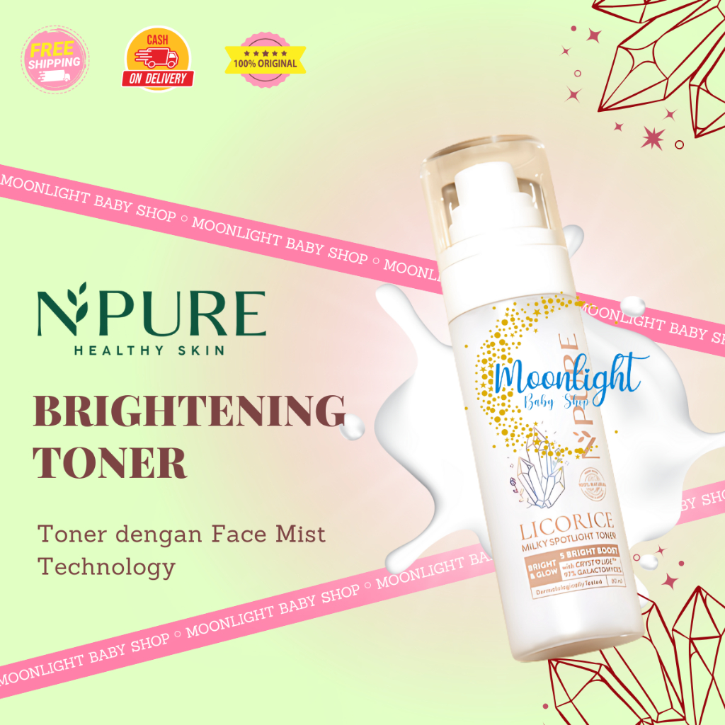 NPURE Toner Licorice | Brightening Toner | Toner Wajah Cerah Glowing