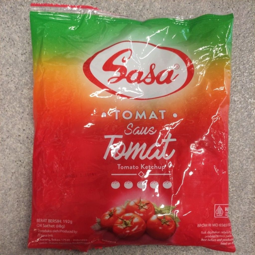 

SASA TOMATO KETCHUP SAUS TOMAT SACHET (24sachets x 8gr) 192gr
