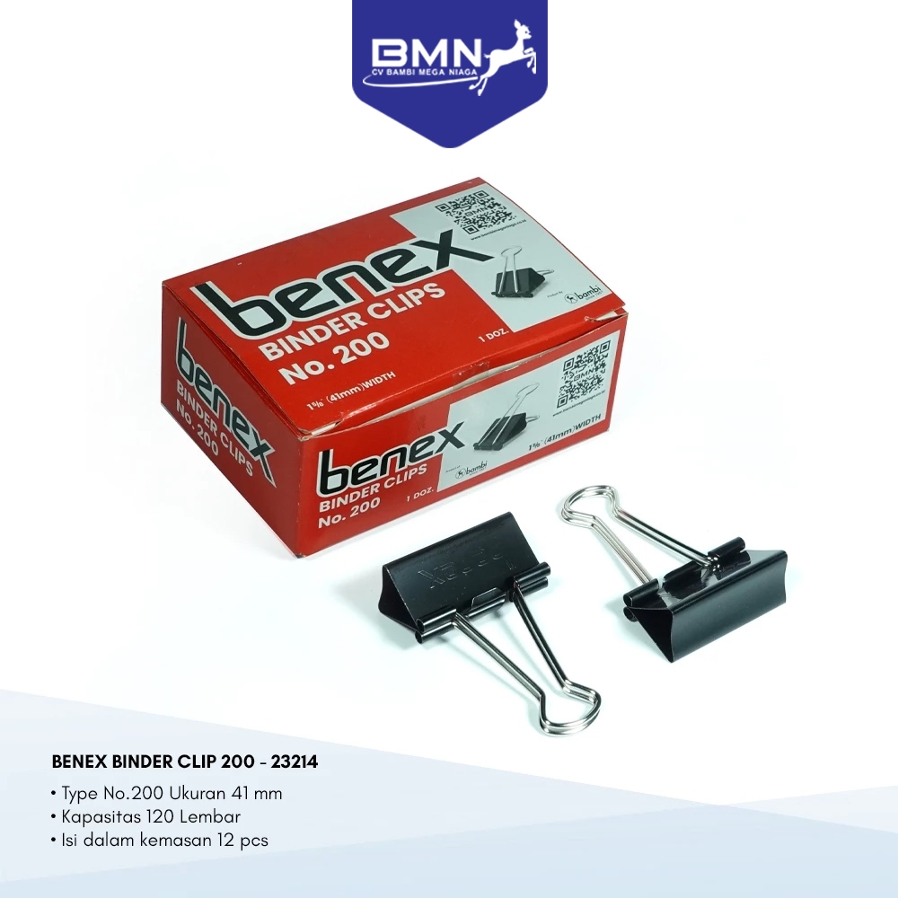 

BENEX Binder Clip 41 original tahan lama
