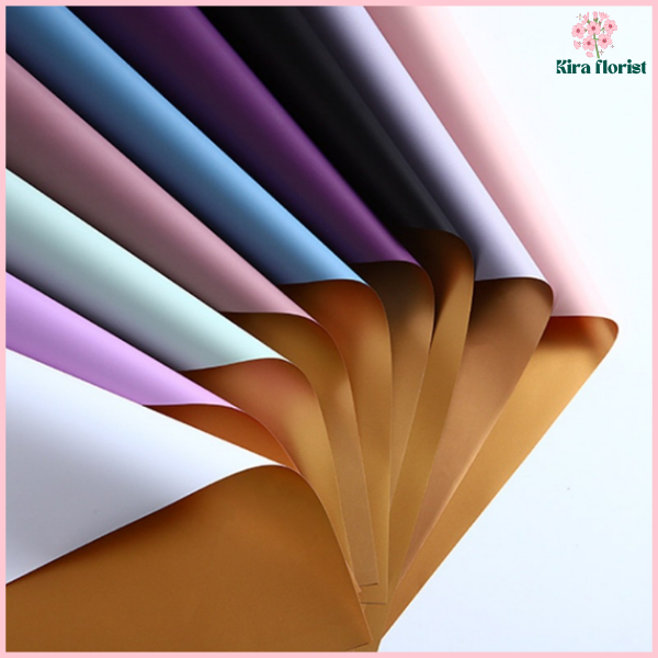 

Kertas Buket Gold BiColor Flower Paper Wrapping Cellophane Bouquet KB02