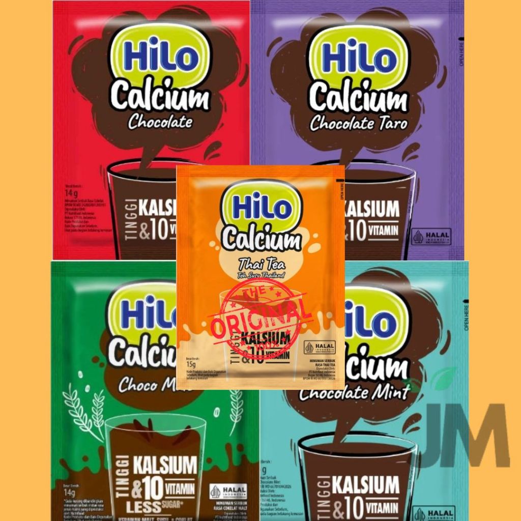 

Hilo Calcium 10 Sachet (1 Renceng) | Choco Malt/Choco Mint/Chocolate/Thai Tea/Choco Taro
