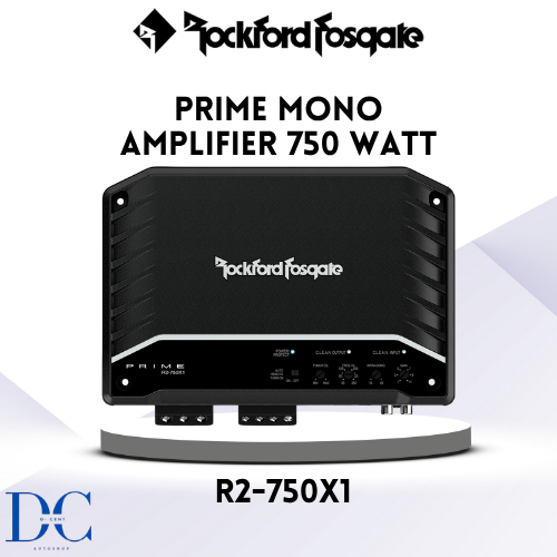 Rockford Fosgate Prime Mono Amplifier - Prime Amplifier R2-750X1 - 750 Watt - Amplifier Audio Mobil 