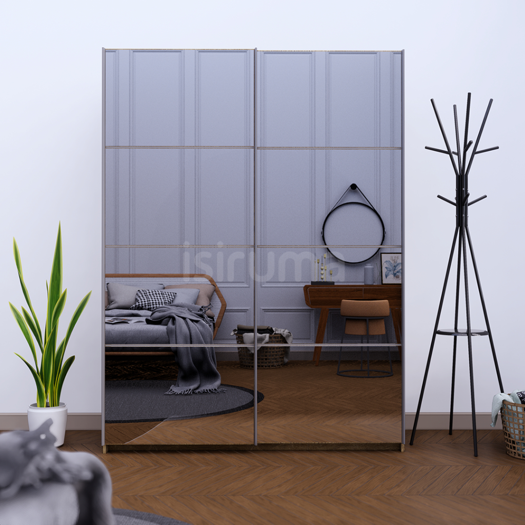 Lemari Pakaian Sliding Lemari Kaca Minimalis LUMI WARDROBE - Isiruma