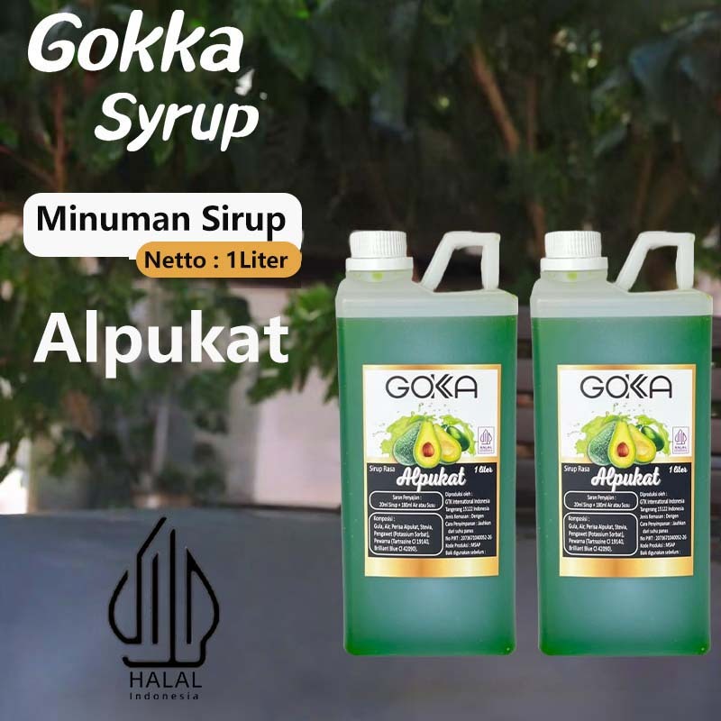 

GOKKA Sirup Minuman Rasa Alpukat 1L Syrup / Alpukat Juice