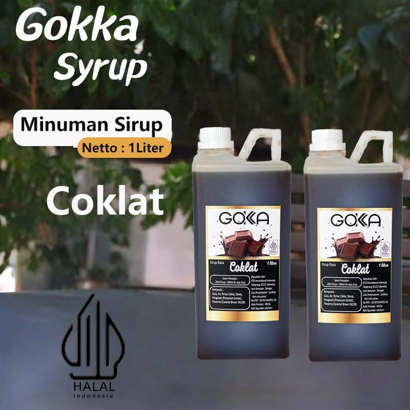 

GOKKA Sirup Minuman Rasa Coklat 1L Syrup / Coklat Juice