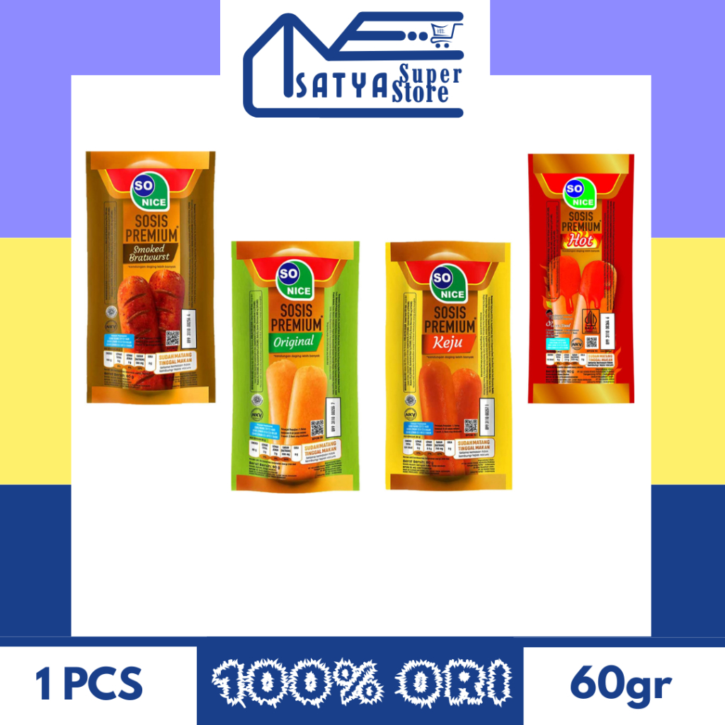 

SO NICE SOSIS PREMIUM 60GR