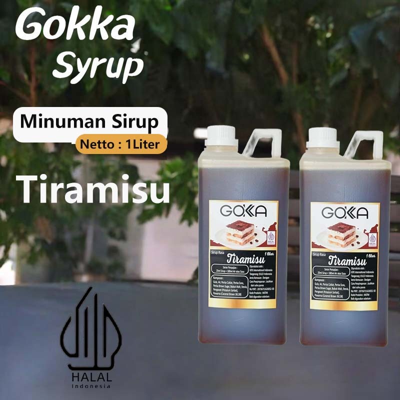 

GOKKA Sirup Minuman Rasa Tiramisu 1L Syrup / Tiramisu Juice