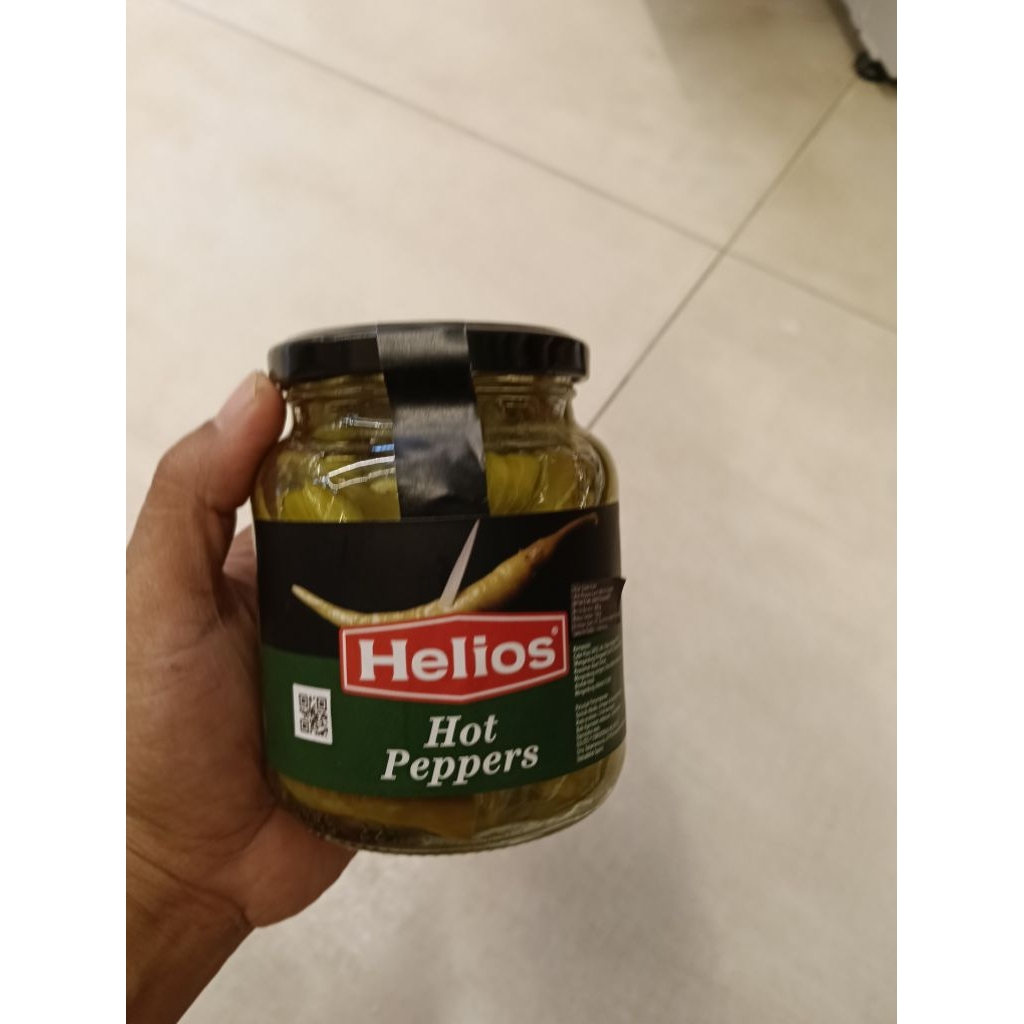 

holios hot peppers 345gr acar cabe hijau