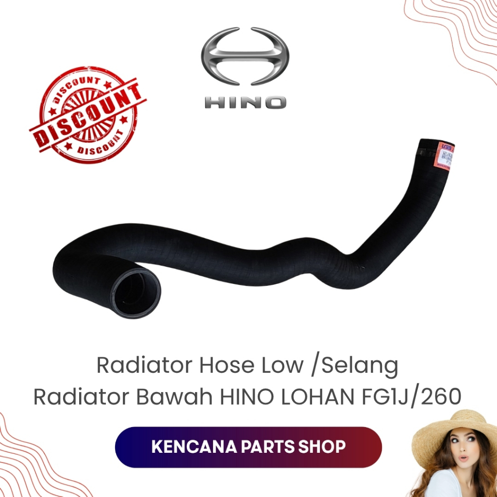 Radiator Hose Low /Selang Radiator Bawah HINO LOHAN FG1J/260
