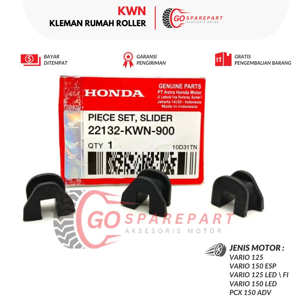 KWN KLEMAN RUMAH ROLLER MOTOR HONDA VARIO 125 / KLEM RUMAH ROLLER MOTOR VARIO 150 / PENAHAN RUMAH RO