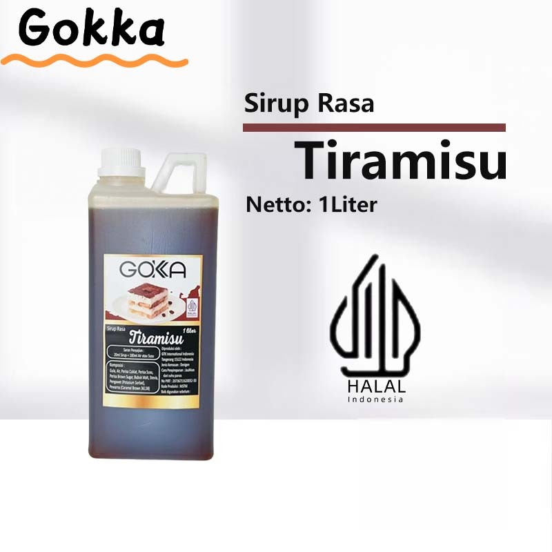 

Gokka Tiramisu Sirup Minuman 1L - Tiramisu Flavor Syrup / Sirup Tiramisu