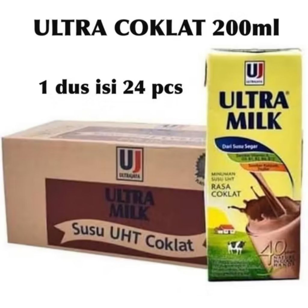 

Ultra Milk Rasa Cokelat 200ml x 24 pcs (1 Dus)