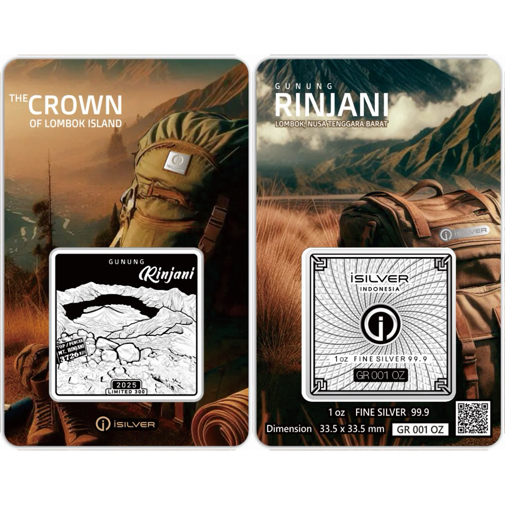 Finesilver perak Rinjani 1 oz isilver