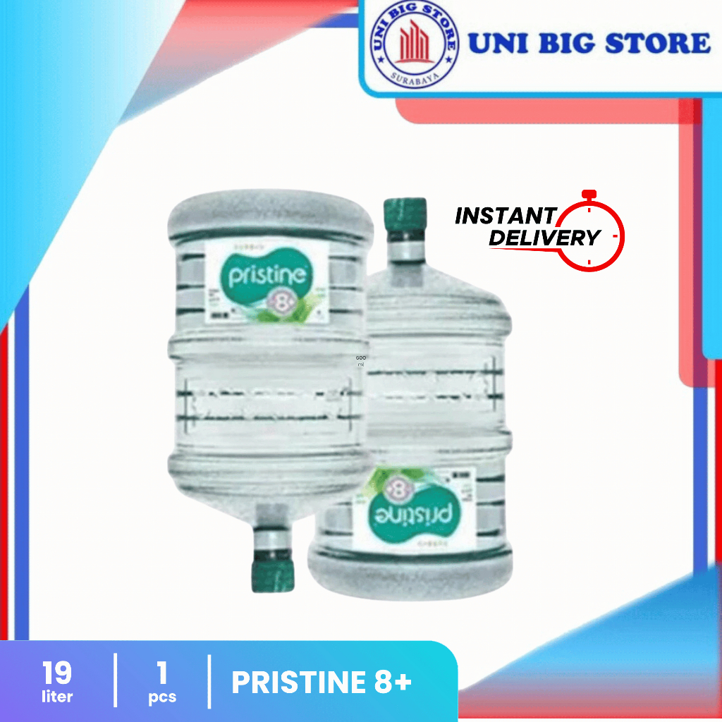 

PRISTINE 8+ plus Water 19 Liter Air Galon Mineral Ph 8.6