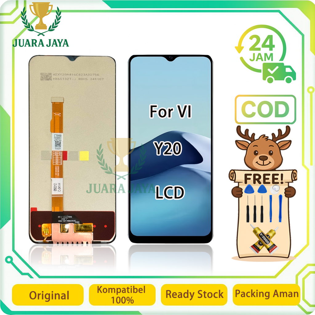LCD FOR VIVO Y20 / Y15S UNIVERSAL FULLSET Touchscreen LCD HP OG TOUCHSCREEN
