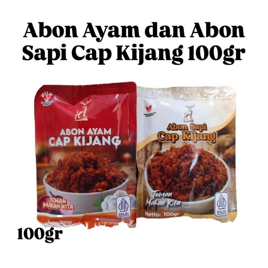 

Abon Ayam / Sapi 100gr Cap Kijang