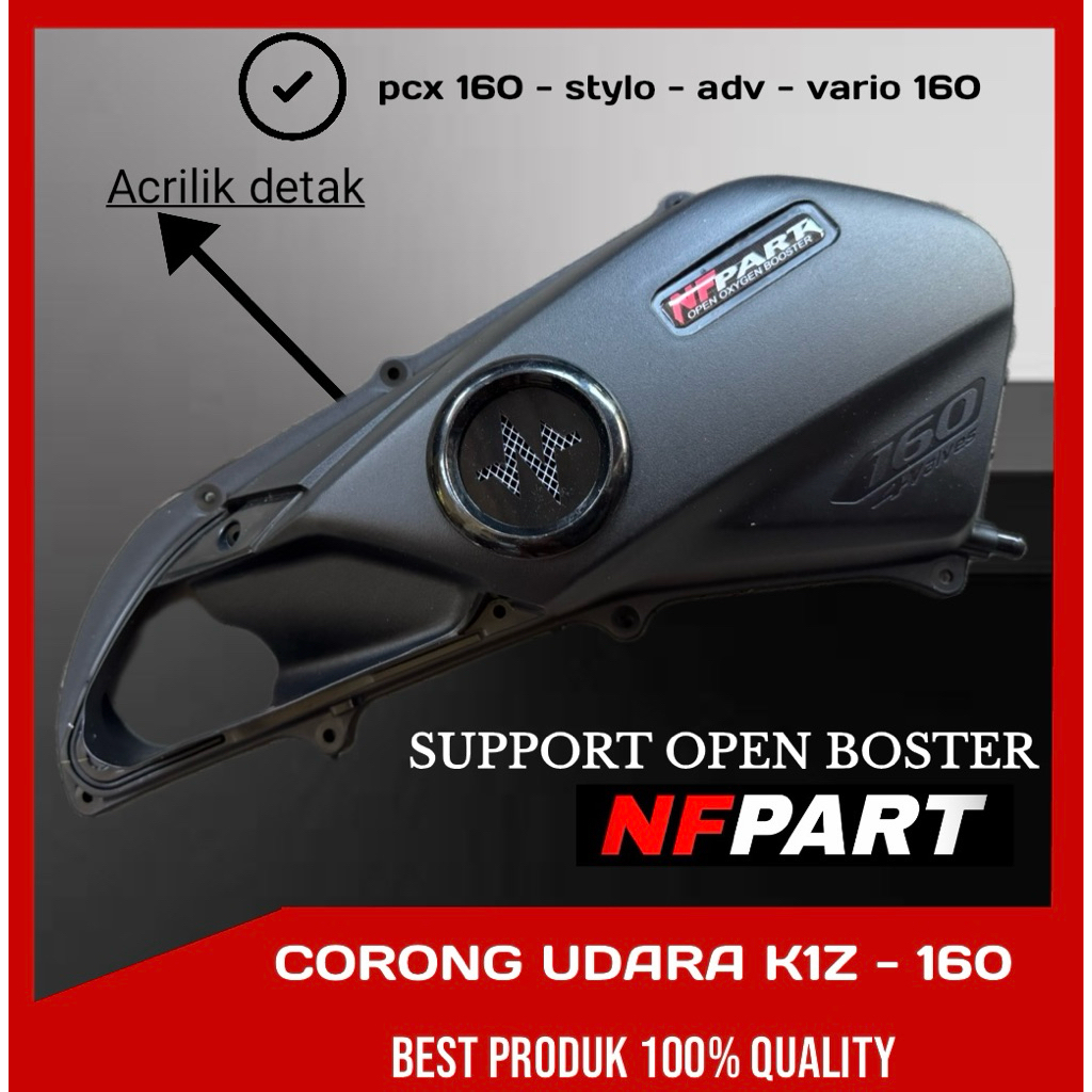 CORONG UDARA OXYGEN tutup filter pcx 160 corong donat variasi stylo 160 variasi pcx 160 adv 160 vari