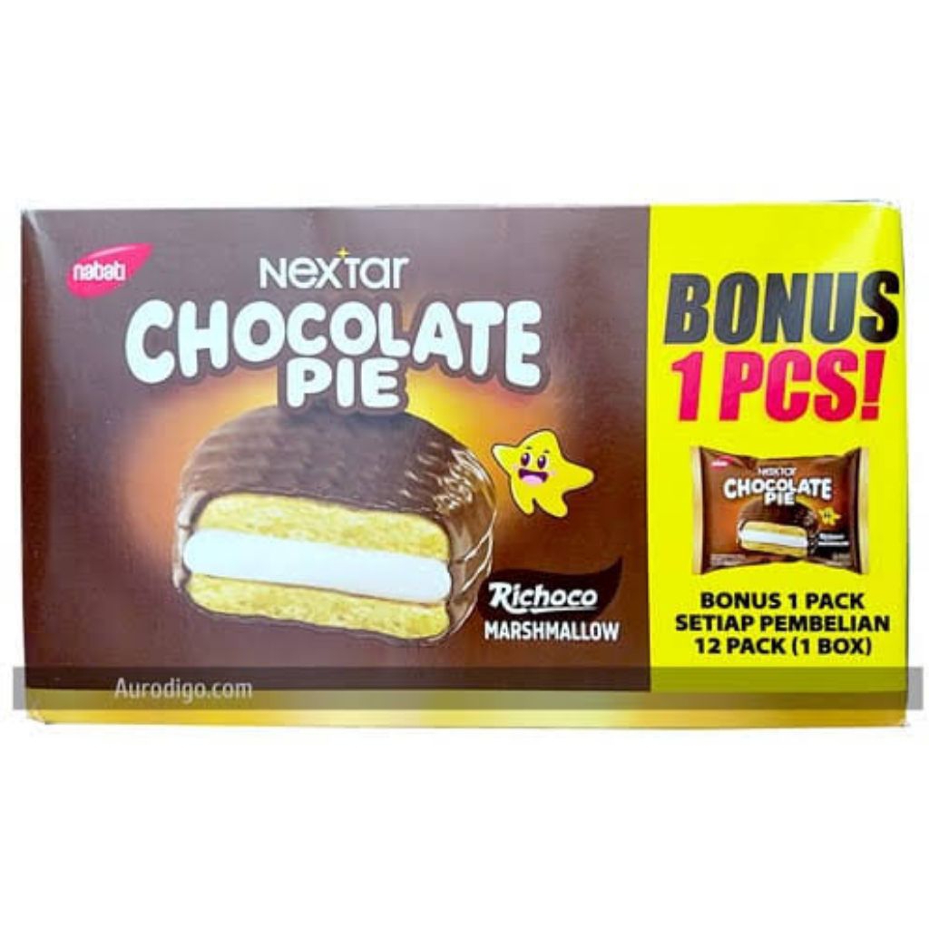 

Nextar Chocolate Pie 28gr (isi 13 Pcs) Rp.20.000