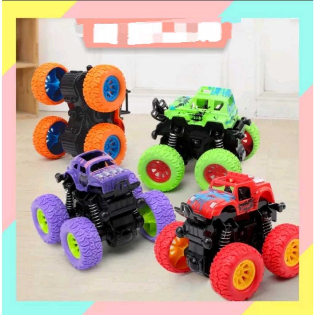 [ PAKET 4 PCS] HOT WHEELS monster truck / Mainan mobil Mini Car Monster Truck