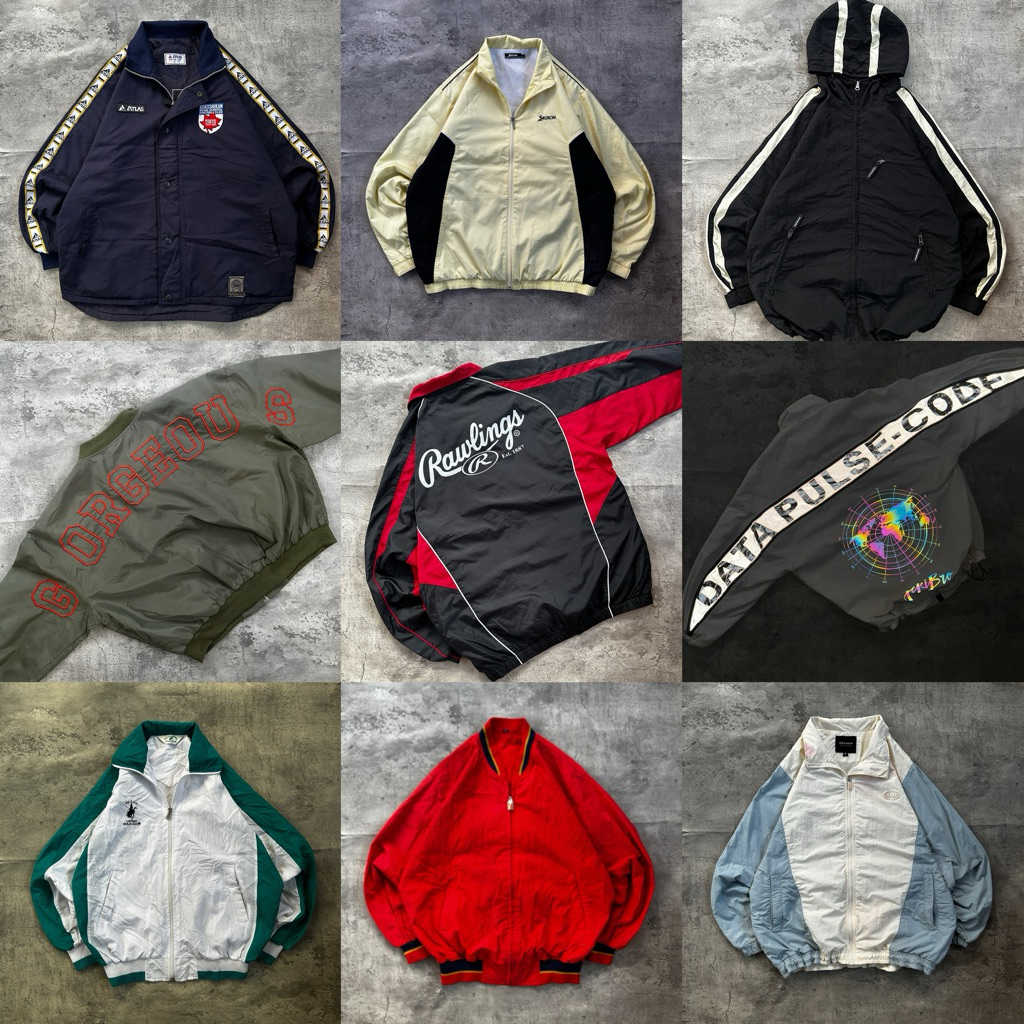 jaket corduroy, tractop, coach jacket 2nd (beli 2 dikirim 3)