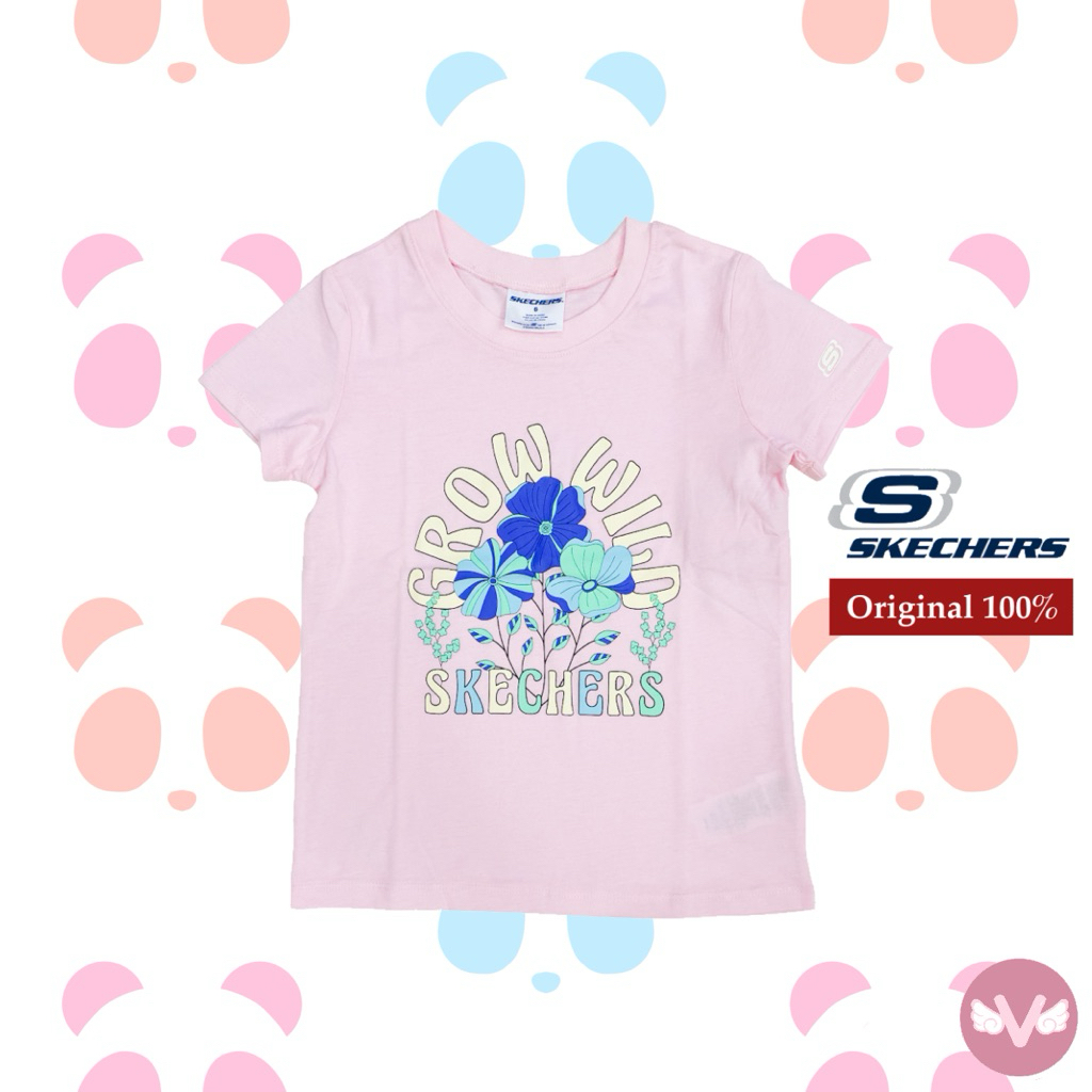Skechers Tshirt Tee Baby Kids Kaos Baju Anak Perempuan Pink Baby Kids Kaos Skechers Original 100%