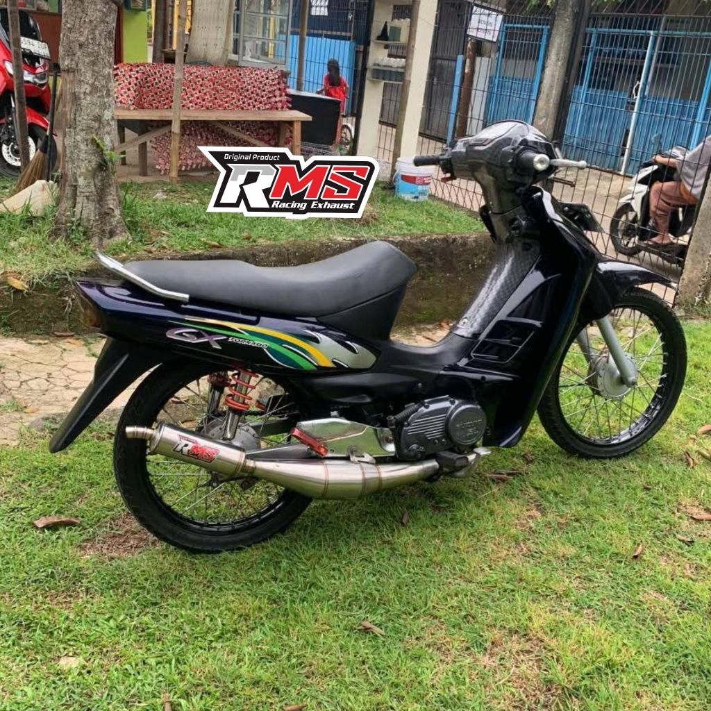 knalpot motor Suzuki Tornado stainless 2 tak