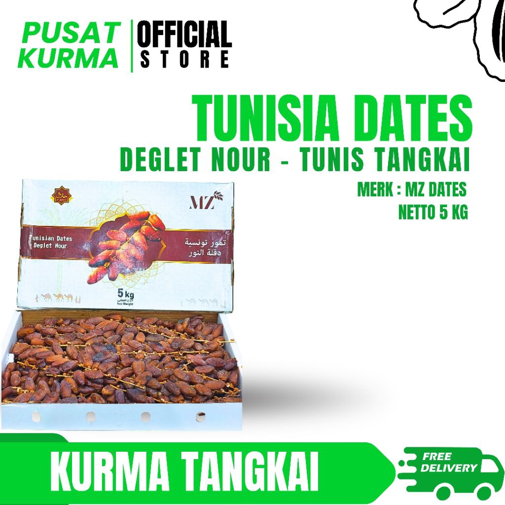 

KURMA DEGLET NOUR TUNISIA TANGKAI MZ 5 KG