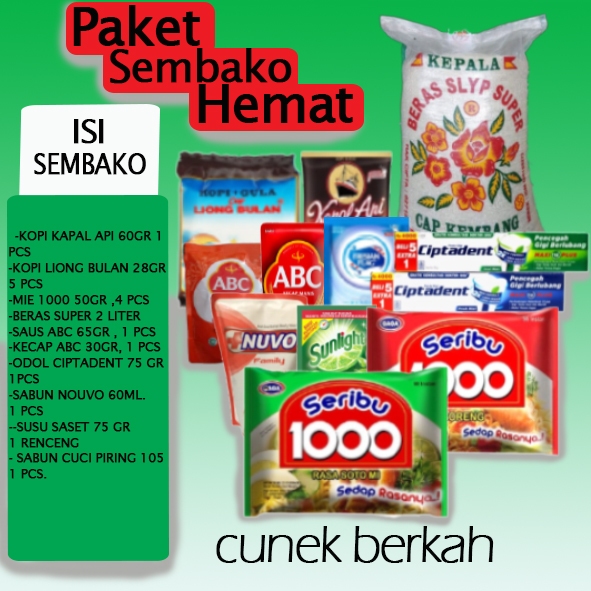 

PAKET SEMBAKO Bulanan Lengkap HEMATT