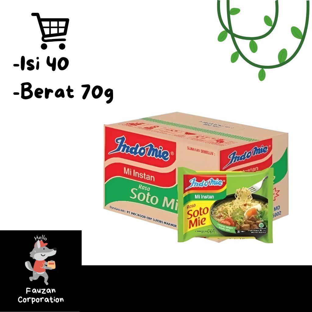 

Indomie Kuah Soto Mie 1 Dus Isi 40