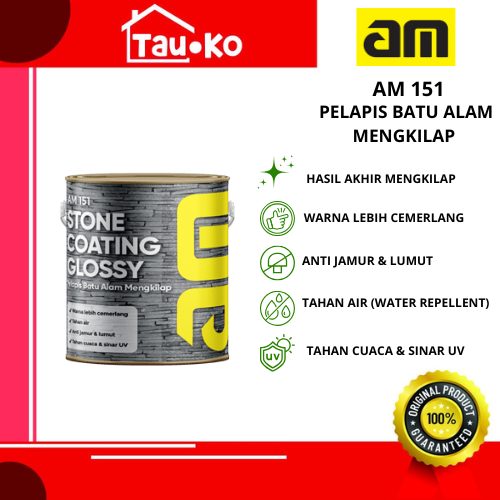 AM 151 PELAPIS BATU ALAM ANTI JAMUR DAN SINAR UV HASIL AKHIE MENGKILAP