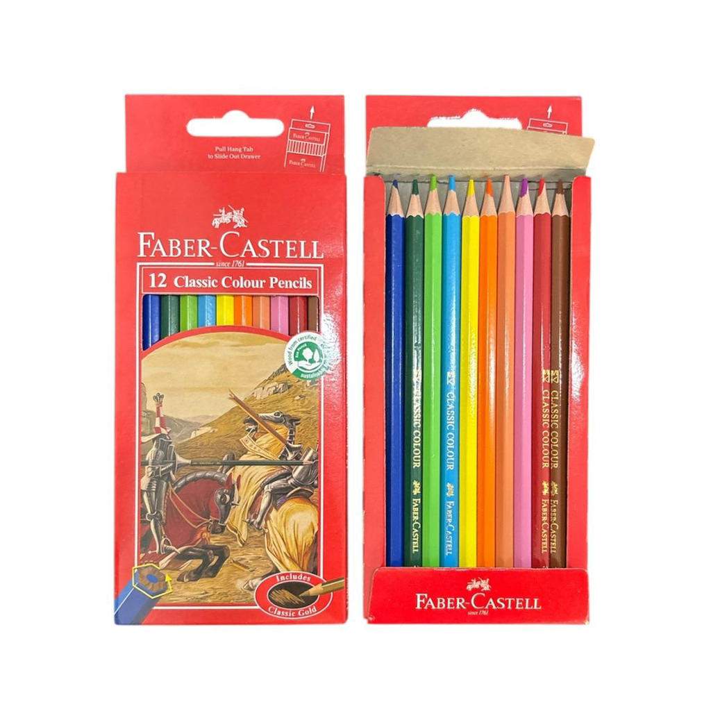 

PENSIL WARNA FABER CASTEL ISI 12 WARNA ( PANJANG)