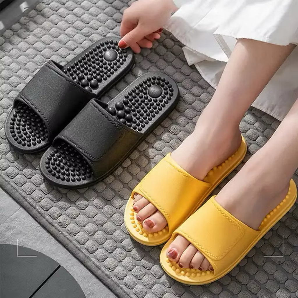 Kesehatan Sendal Slop Sandal Kesehatan Refleksi dengan Sol Karet Tebal dan Tahan Air Slop Refleksi K