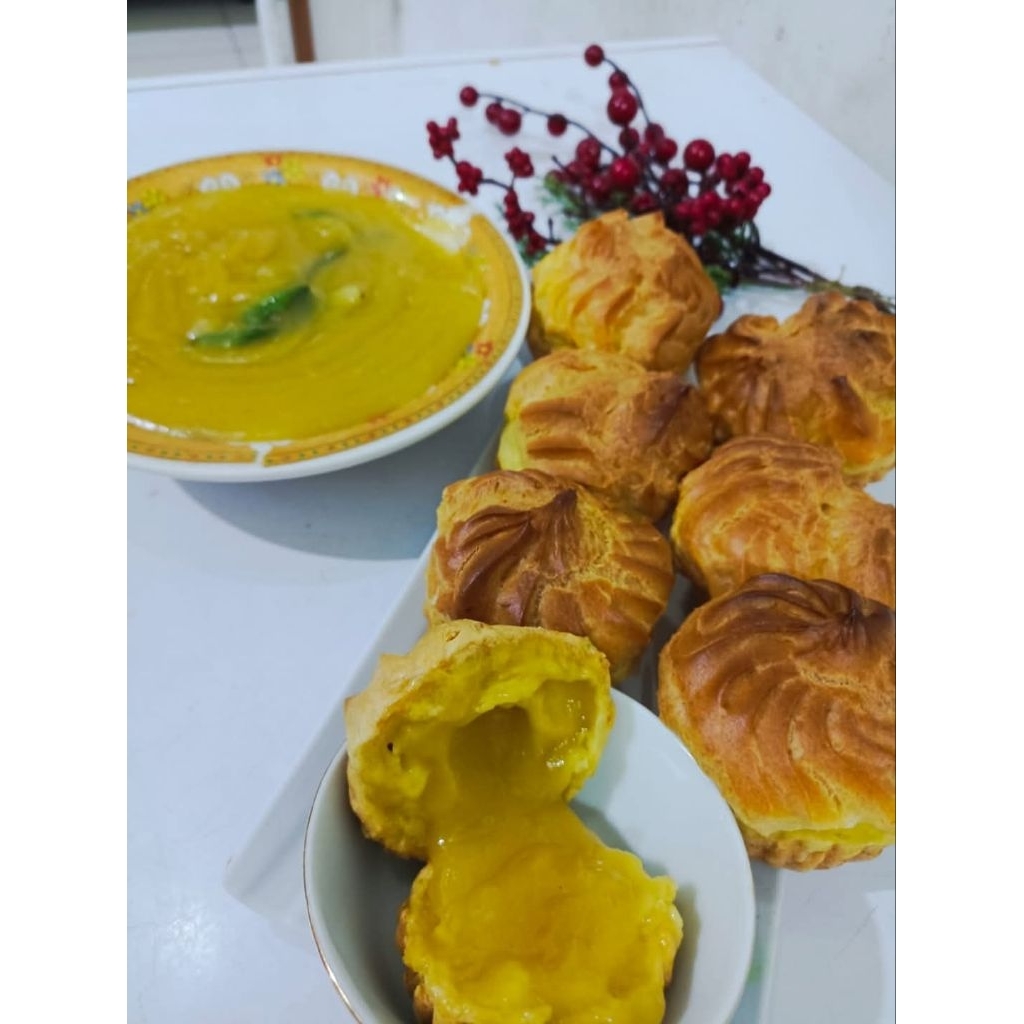 

Kue soes isi fla wangi atau srikaya kalimantan