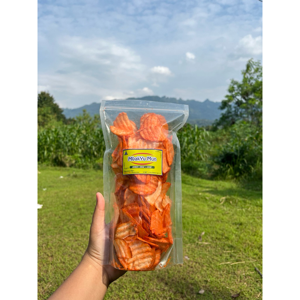 

criping ketela rasa balado enak pedas asin manis