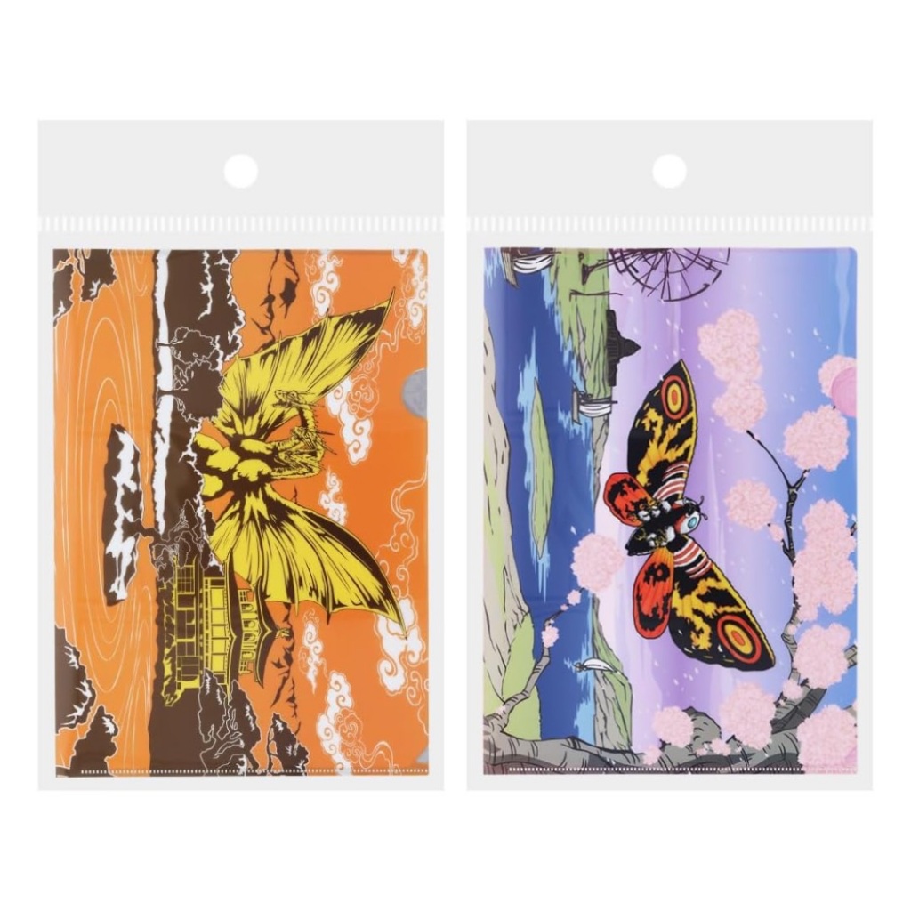 

File Holder A4 Godzilla Japanese Art Mothra King Ghidorah Map Dokumen Document Limited Edition