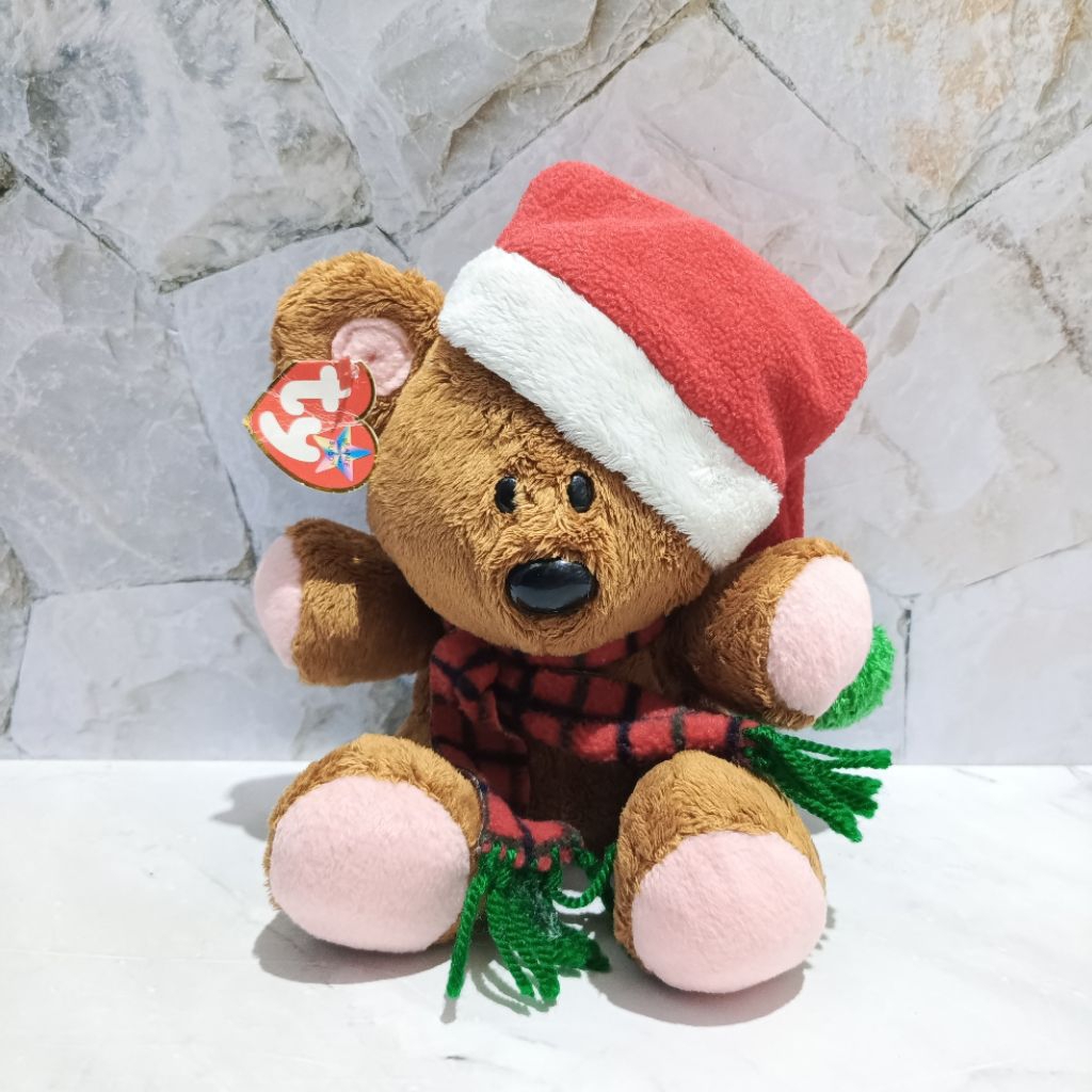 Newtag Boneka Garfield Pooky Bear Christmas Original TY Rare