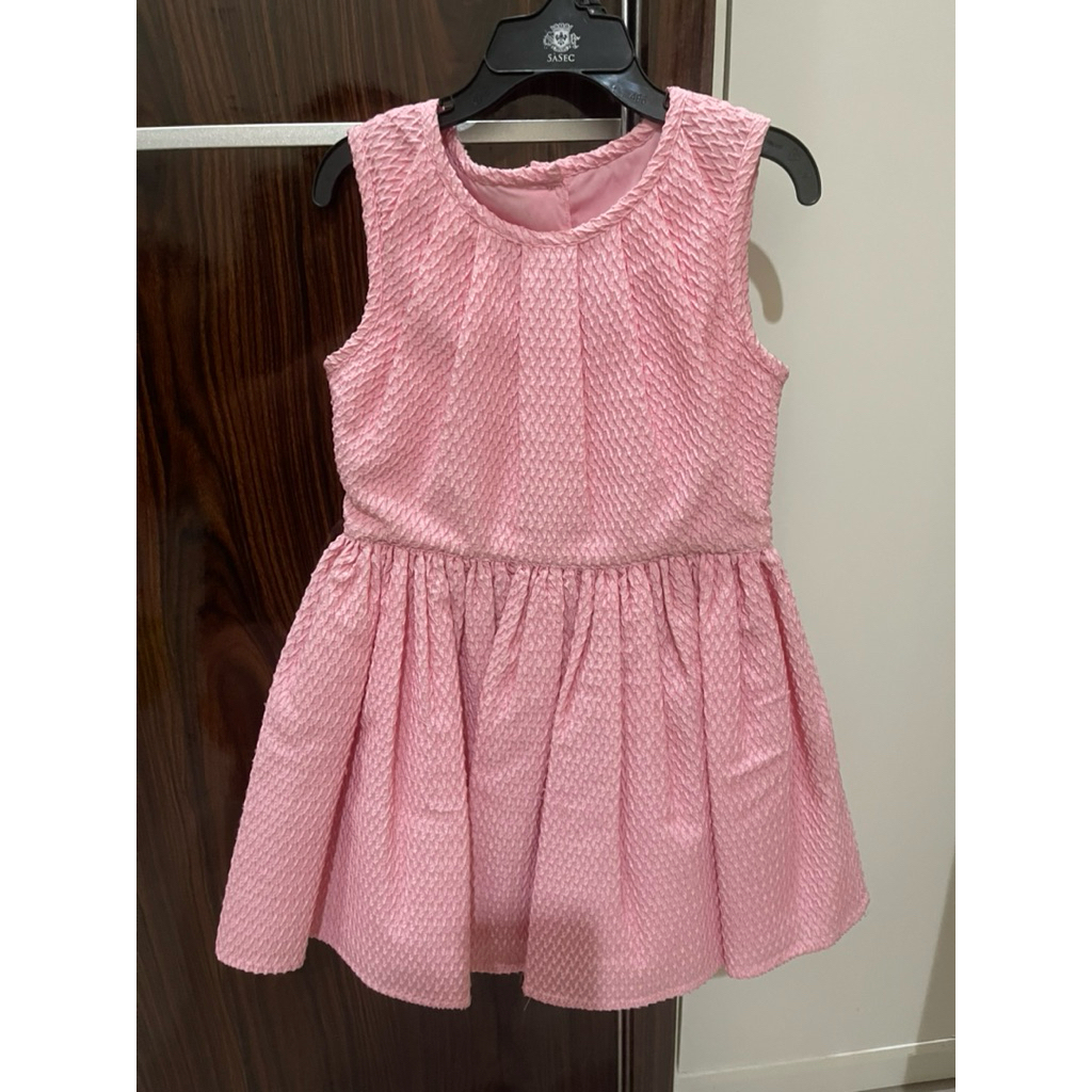 Dress Anak Perempuan Usia 5 Tahun - Gaun Cantik Warna Pink Elegan