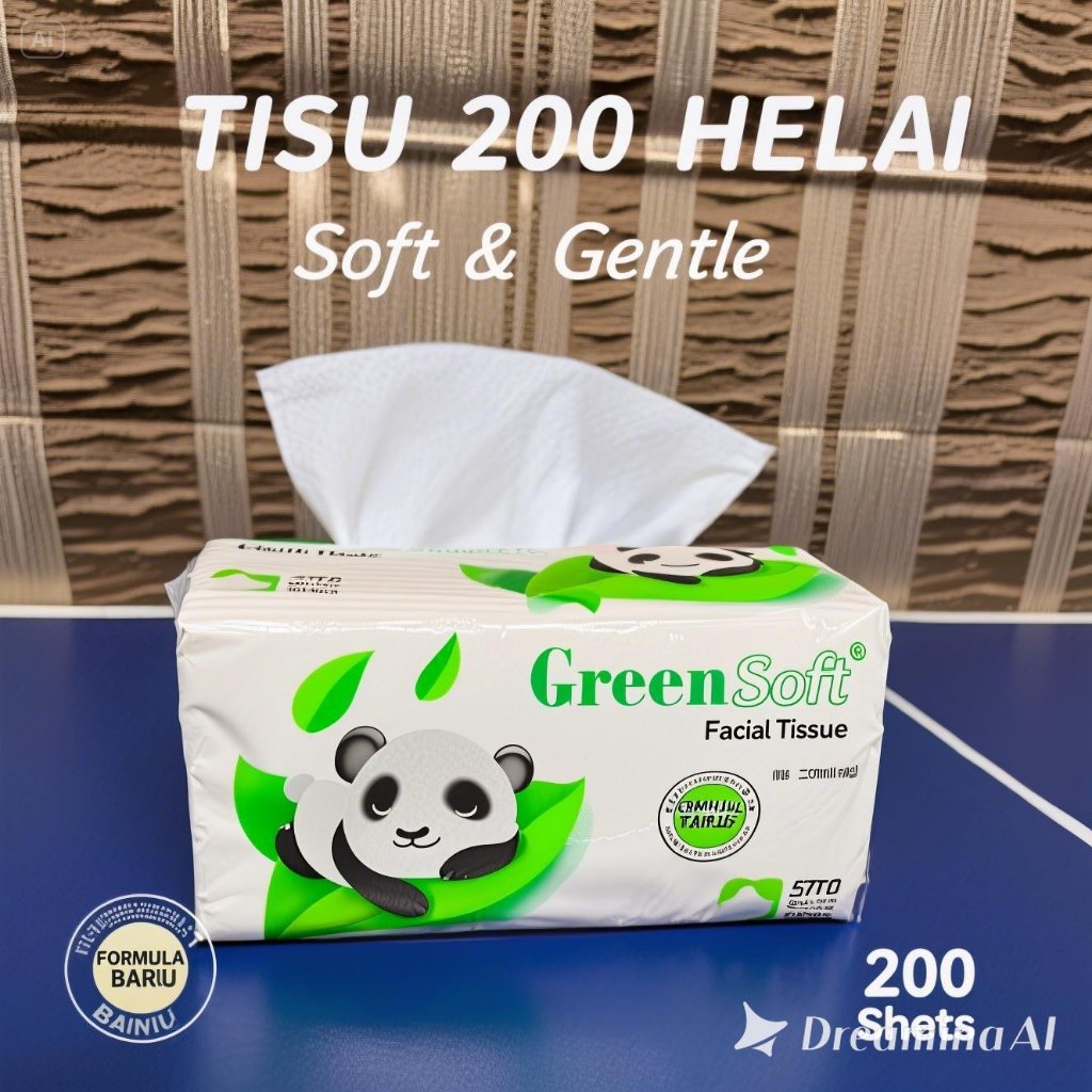 TISU GREEN SOFT 200 SHEETS | TISU MURAH | TISU GREENSOFT | TISSUE | TISU | TISU MURAH