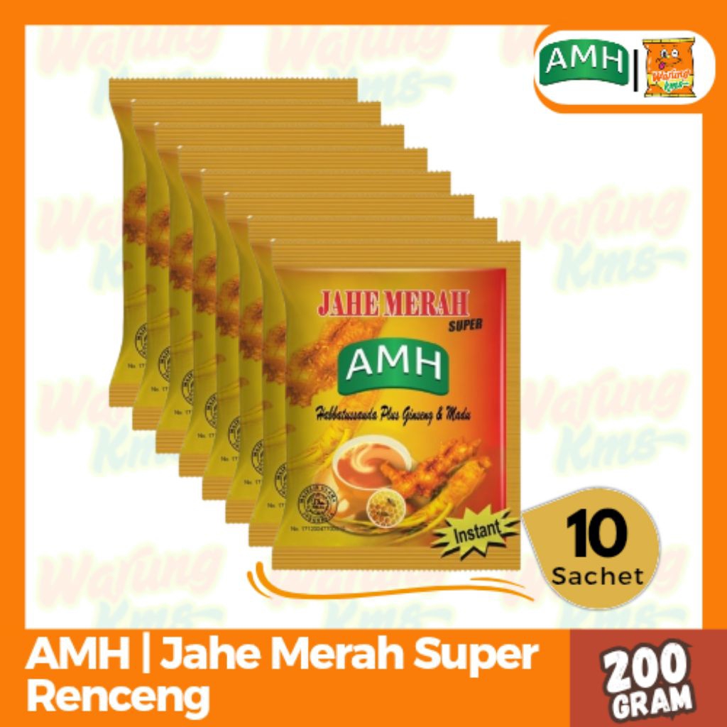 

Jahe Merah Super AMH RENCENG Minuman Tradisional Herbal @200g