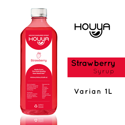 

Houya Strawberry Syrup 1Liter - Sirup Rasa Strawberry