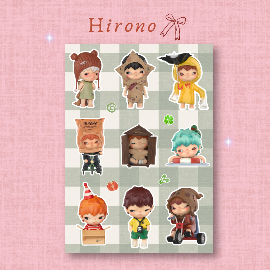 

Hirono - Aesthetic Vinyl Sticker Pack with Kiss Cut (A6)