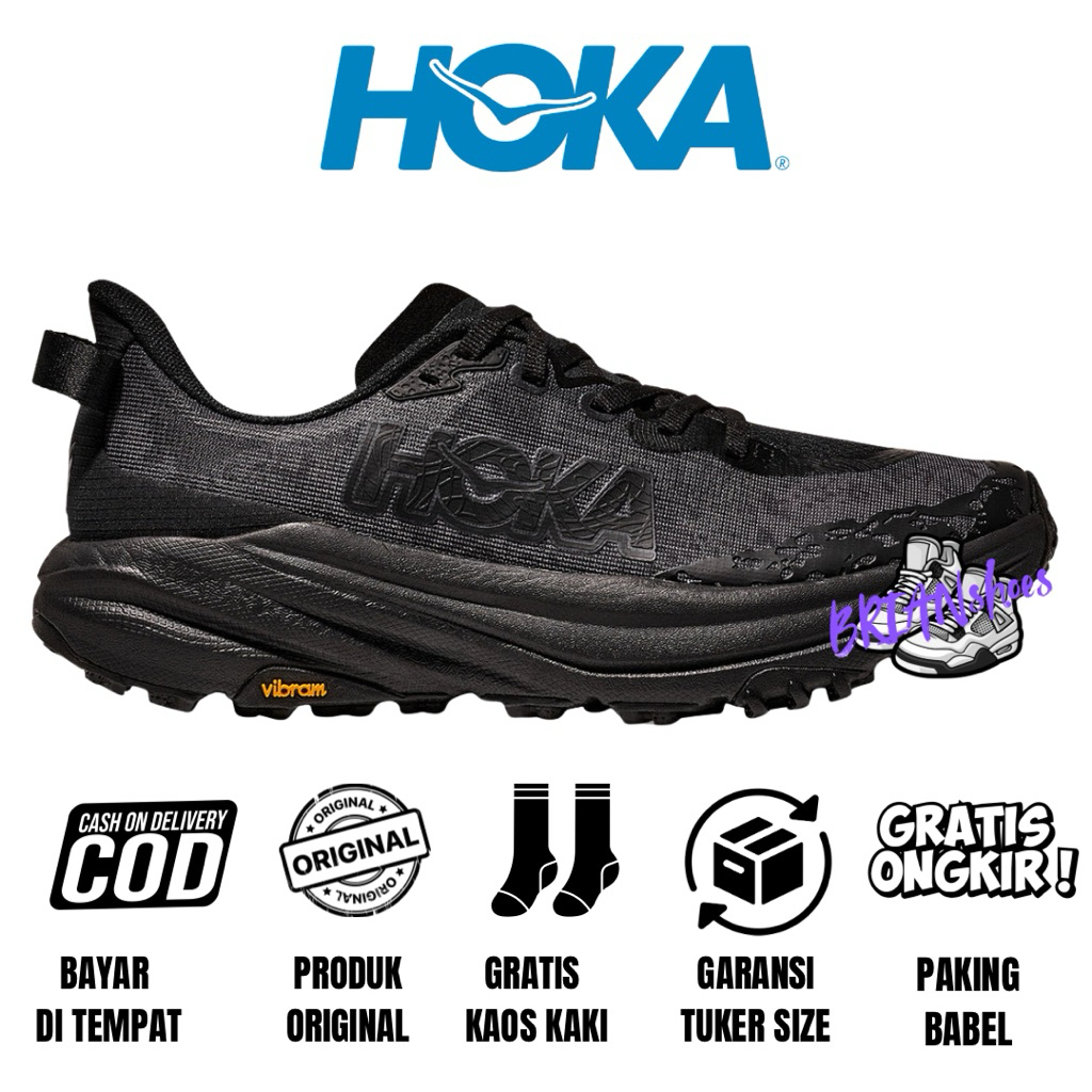 Sepatu Hiking Trailrun Hoka Original Hoka Speedgoat 6 Black