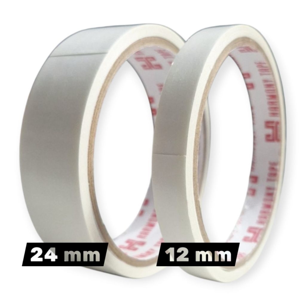 

isi 12 DOUBLE TAPE /isolasi12mm/24mm isolasi bolak balik/solasi/selotip