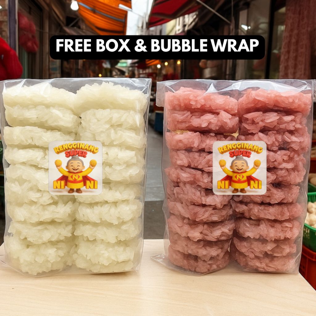 

Rengginang Mentah Original Rasa Bawang dan Terasi 500gr / Rengginang Super Nini Camilan Tradisional