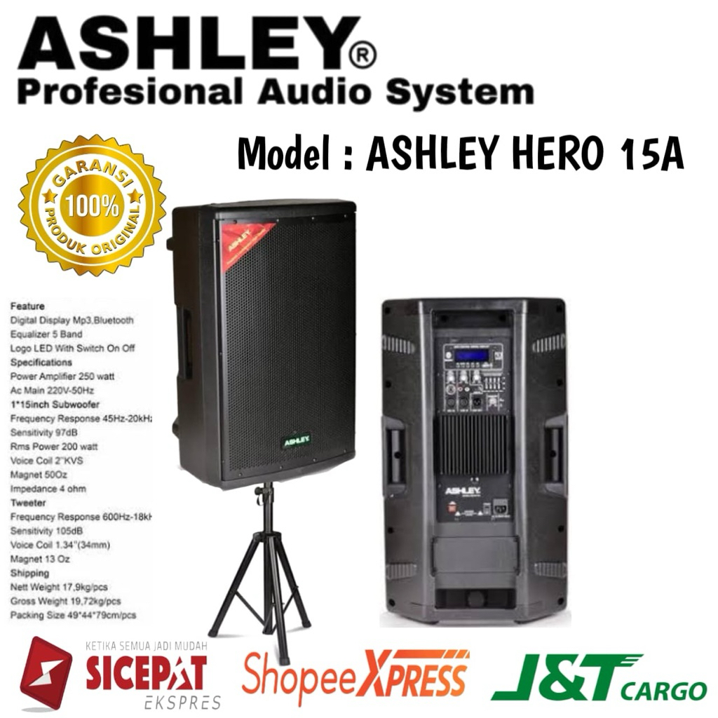 Speaker Aktif Ashley Hero 15a Original Speaker Aktif ashley 15inch