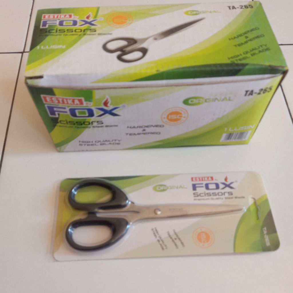 

GUNTING BOX TANGGUNG TA-265 merk FOX, isi 12pcs