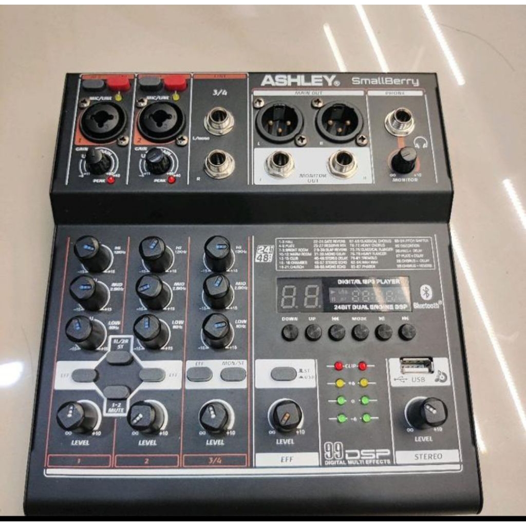 ASHLEY Mixer SMALLBERRY Original Audio Mixer 4Channel 99Dsp