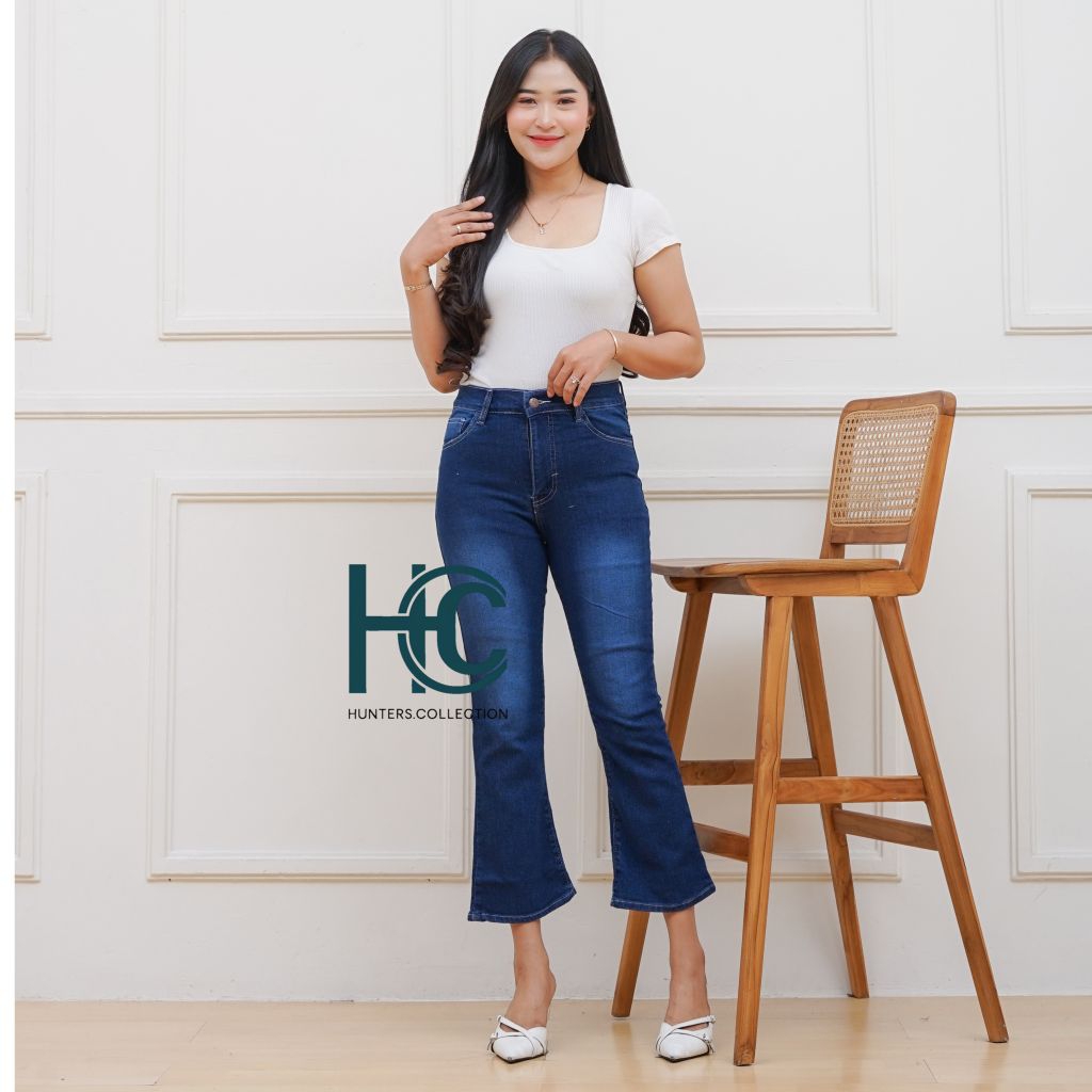 Celana 7/9 Cutbray Wanita - Celana 7/9 Jeans Premium - Celana Jeans Wanita -Celana Cutbray Viral