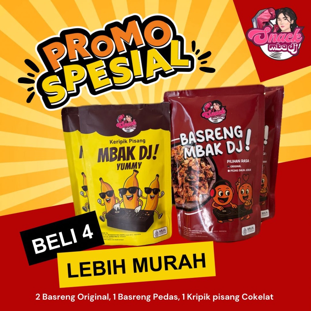 

Paket Snack Mbakdj Basreng keripik/ basreng bulat/basreng koin pedas daun jeruk Dan Kripik Pisang Aneka Rasa